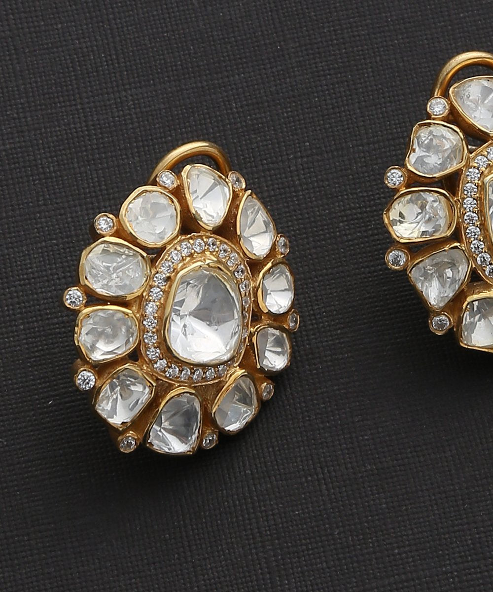 Shahnoor_earrings_with_Moissanite_Polki_crafted_in_pure_silver_WeaverStory_03