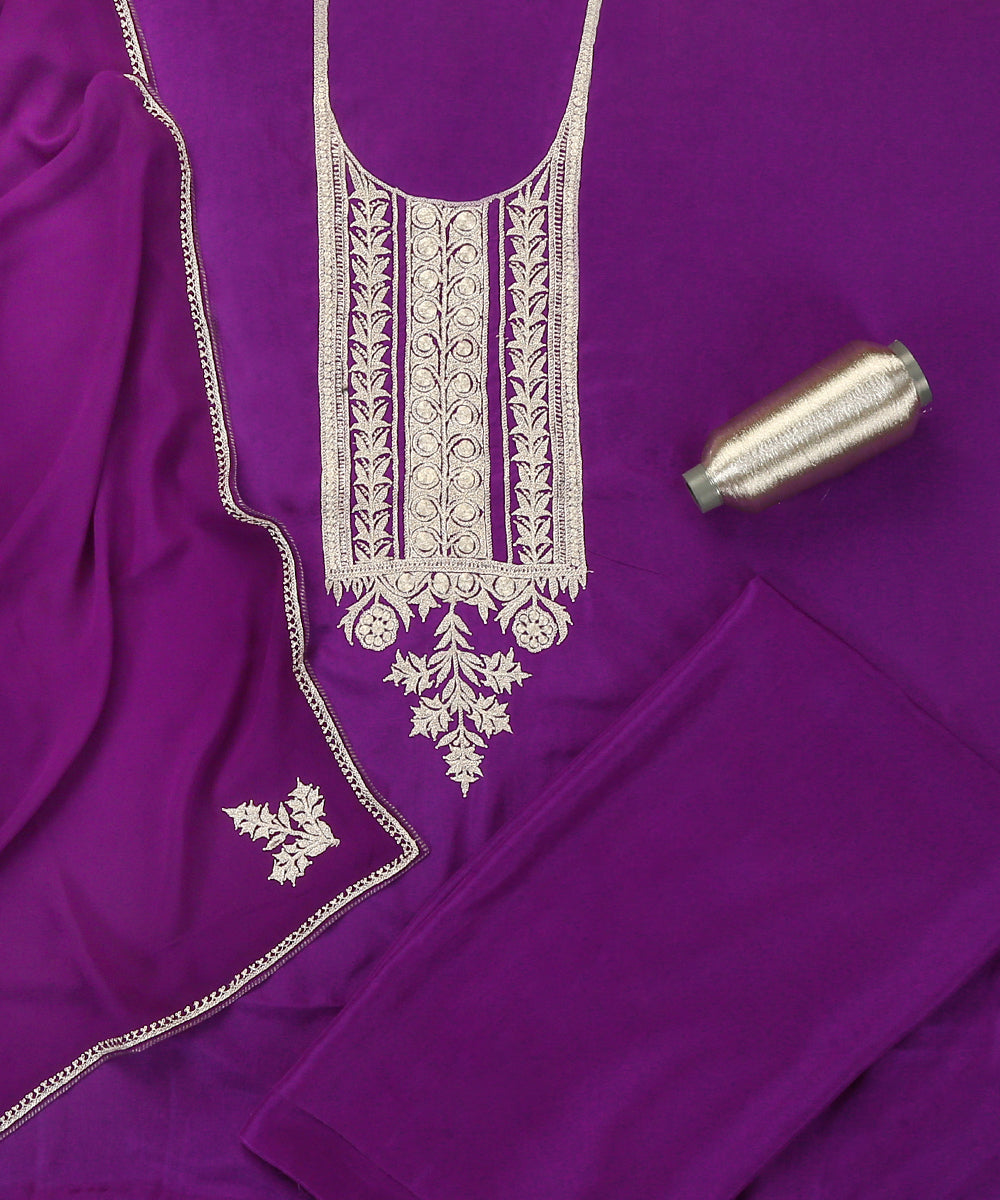 Purple_Pure_Silk_Tilla_Hand_Embroidered_Unstitched_Suit_Set_With_Dupatta_WeaverStory_01