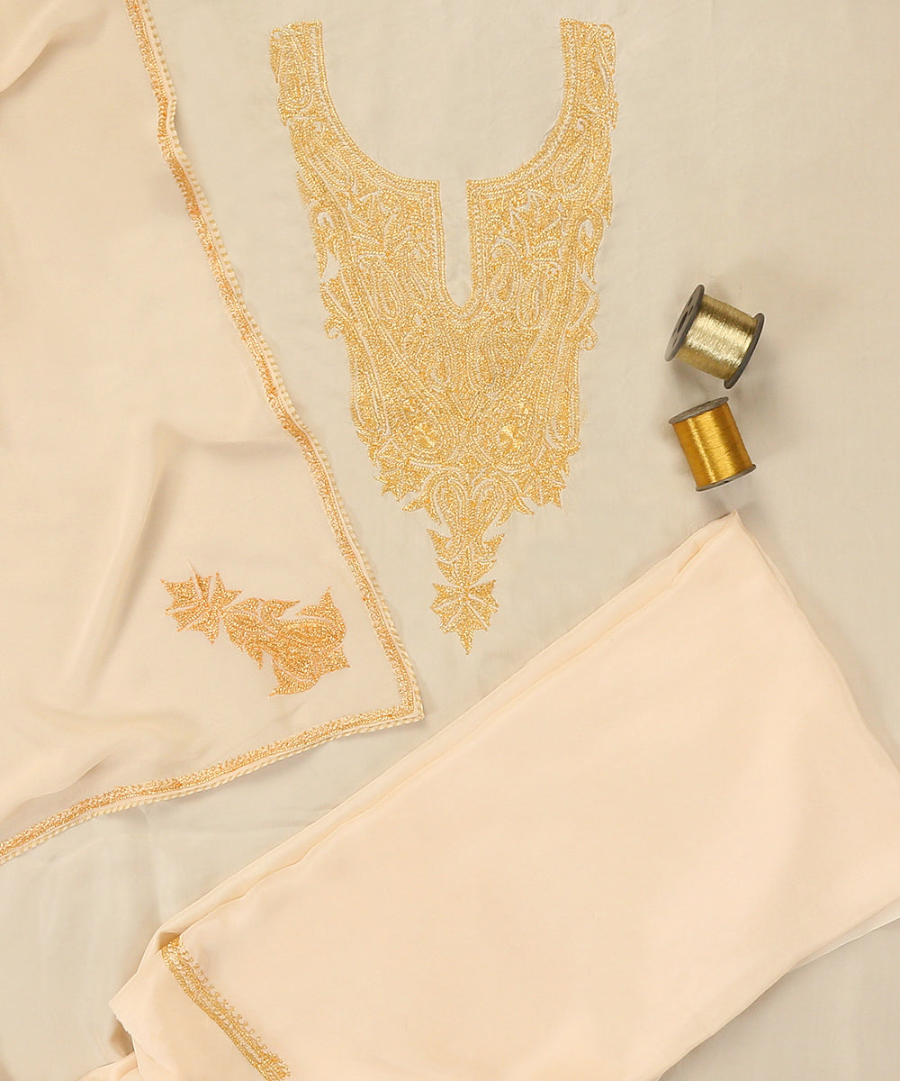 Pearl_White_Pure_Silk_Tilla_Hand_Embroidered_Unstitched_Suit_Set_With_Dupatta_WeaverStory_01