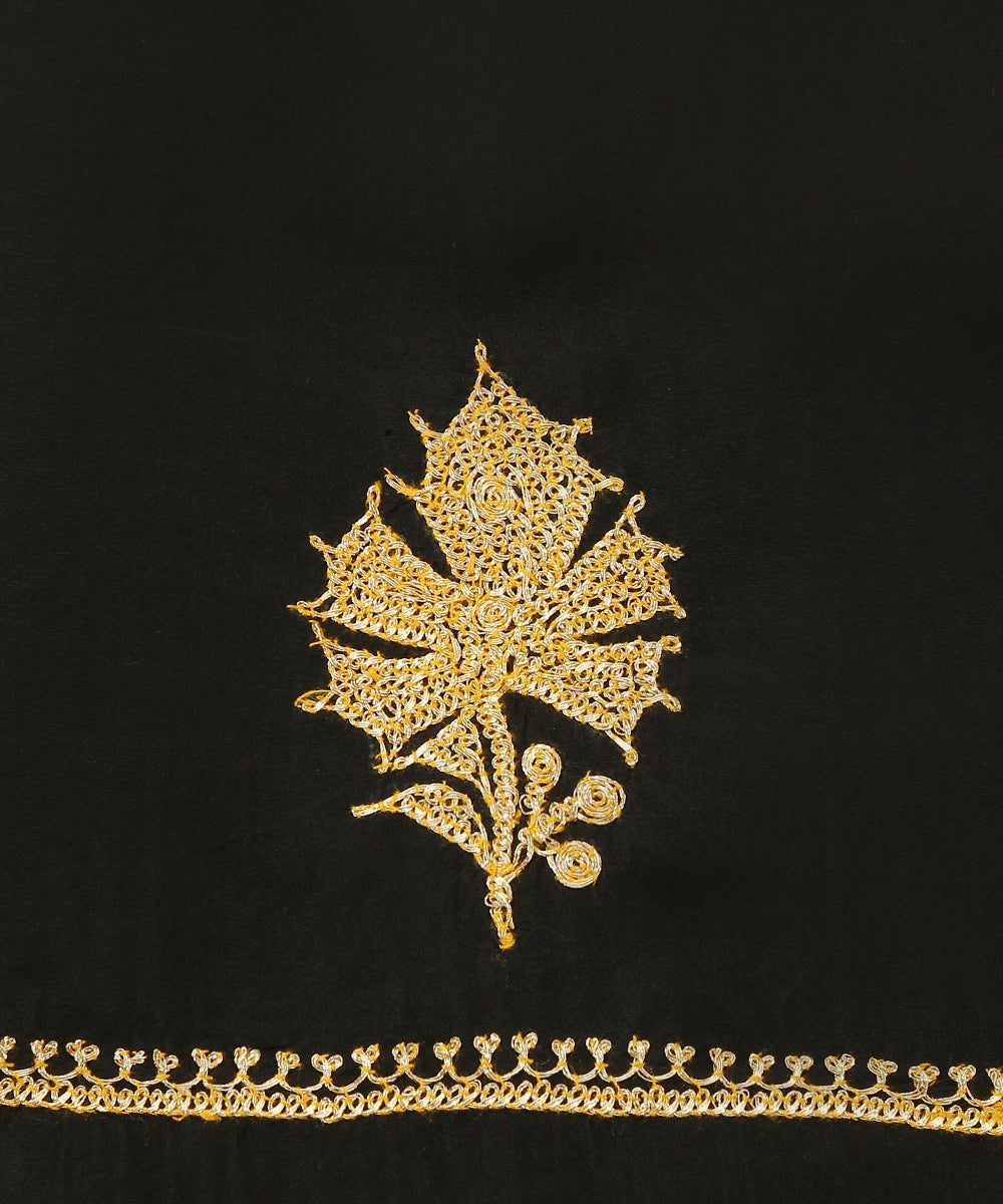 Black_Pure_Silk_Tilla_Hand_Embroidered_Unstitched_Suit_Set_With_Dupatta_WeaverStory_05