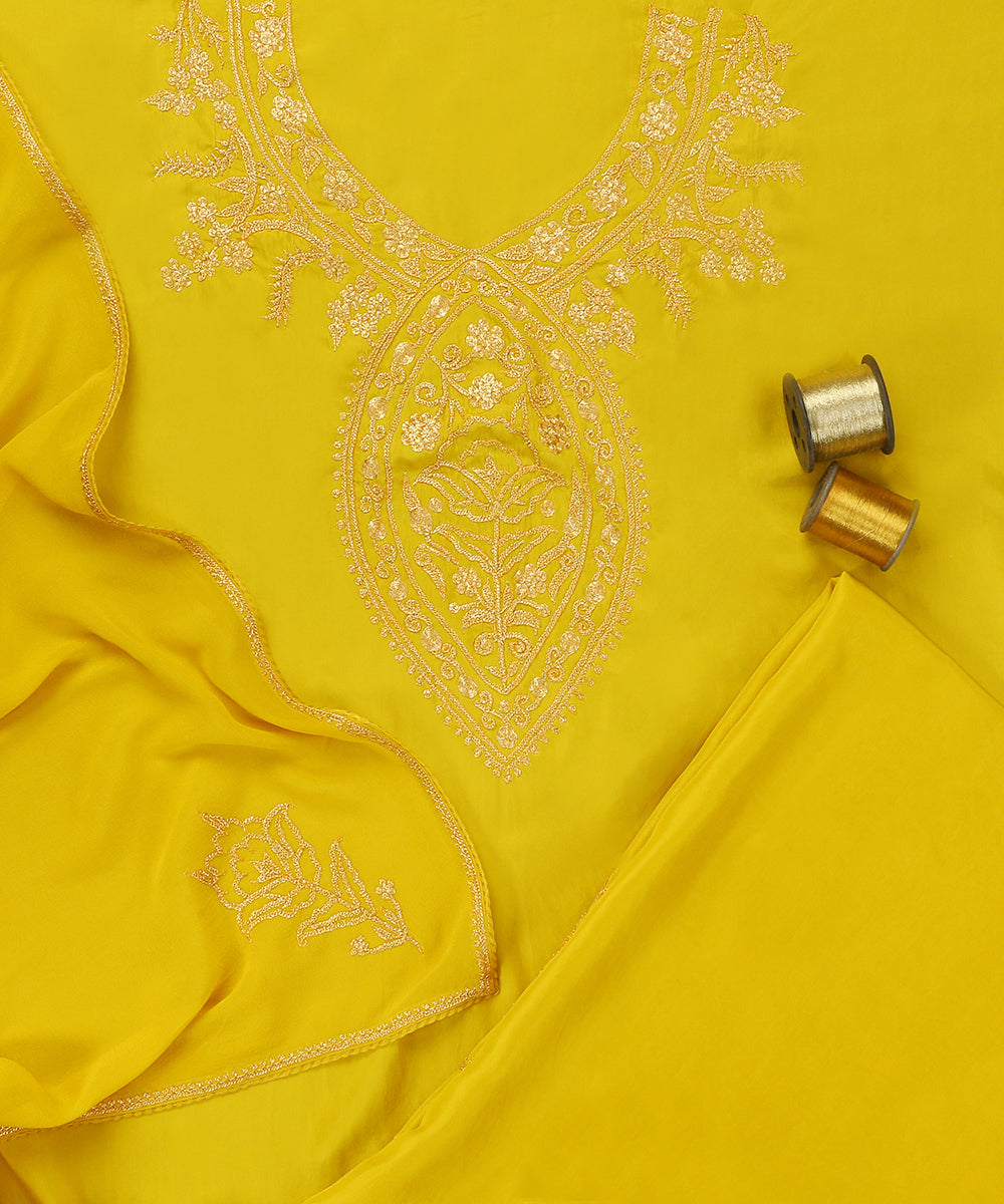 Mustard_Pure_Silk_Tilla_Hand_Embroidered_Unstitched_Suit_Set_With_Dupatta_WeaverStory_01