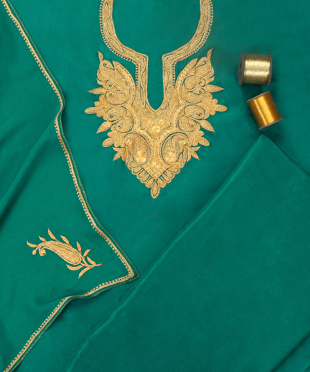 Sea_Green_Pure_Silk_Tilla_Hand_Embroidered_Unstitched_Suit_Set_With_Dupatta_WeaverStory_01