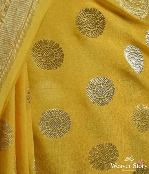 Turmeric_yellow_kadhwa_booti_saree_WeaverStory_03