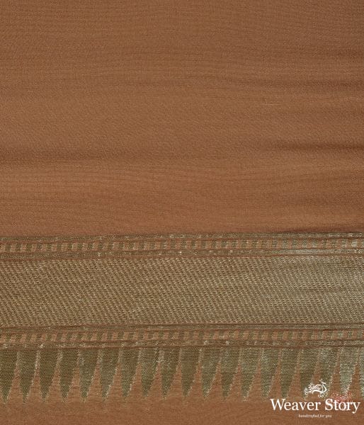 Peachish_brown_cutwork_banarasi_jangla_saree_WeaverStory_06