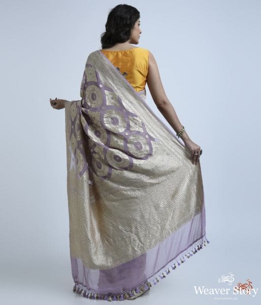 Lavender_handwoven_banarasi_georgette_saree_WeaverStory_04