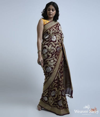 Wine_kadhwa_banarasi_jangla_saree_WeaverStory_02