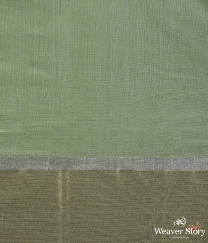 Pistachio_green_cotton_silk_saree_with_floral_motif_WeaverStory_06