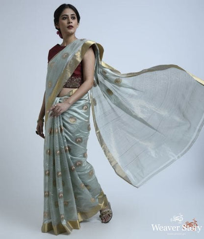 Pale_Blue_chanderi_silk_saree_with_meenakari_WeaverStory_02