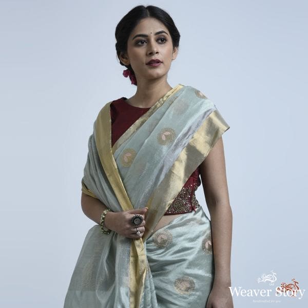 Pale_Blue_chanderi_silk_saree_with_meenakari_WeaverStory_01