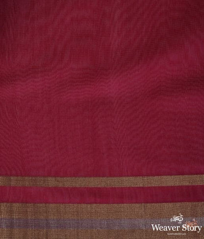 Berry_Pink_cotton_silk_chanderi_saree_WeaverStory_05