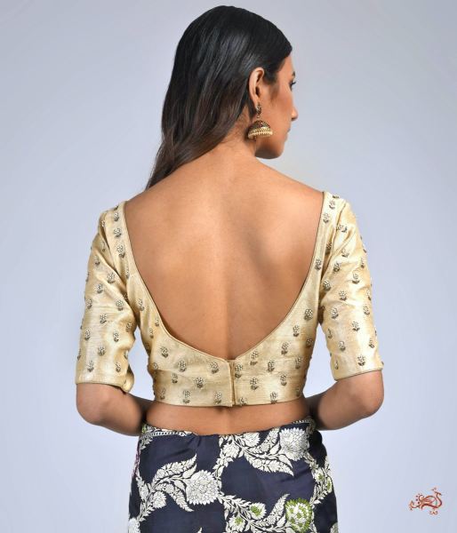 Cream_Raw_Silk_Blouse_with_Hand_Embroidery_WeaverStory_03