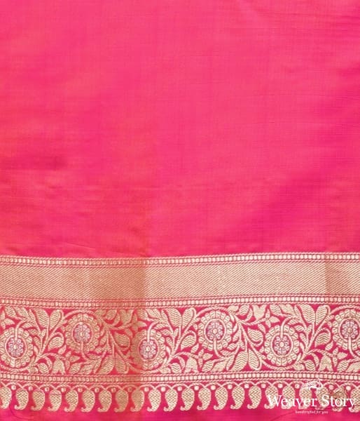 Hot_Pink_kadhwa_anaar_jangla_saree_WeaverStory_05