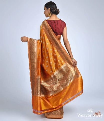 Yellow_gold_kadhwa_with_meenakari_border_WeaverStory_04