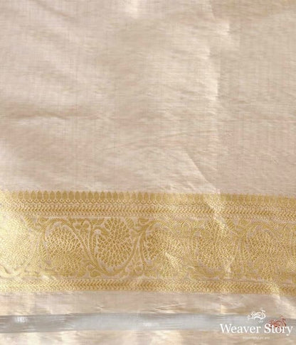 Offwhite_and_gold_tissue_jangla_saree_WeaverStory_03