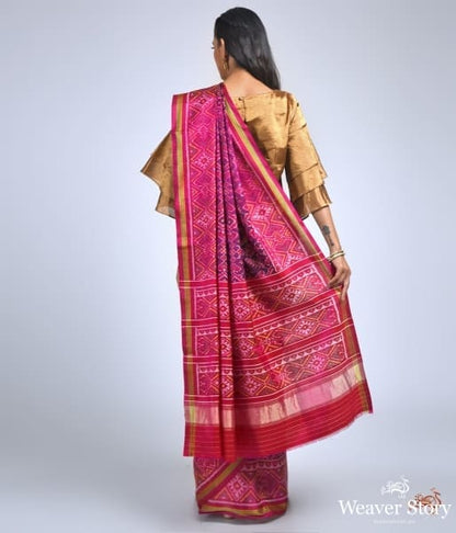 Pure_silk_Gujarat_Patola_saree_in_Purple_and_Pink_combination_WeaverStory_04