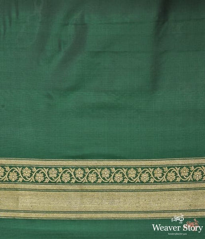 Emerald_Green_katan_silk_saree_with_asharfi_booti_WeaverStory_05