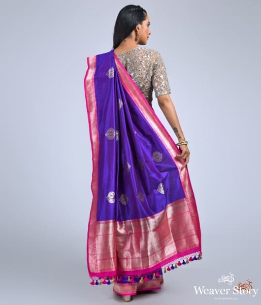 Purple_kadhwa_booti_saree_with_pink_small_border_WeaverStory_04