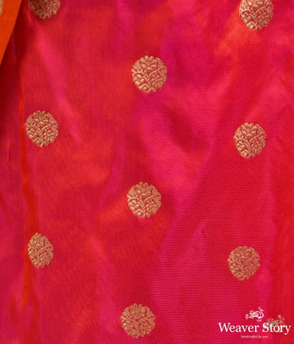 Orange_and_Pink__katan_silk_saree_with_asharfi_booti_WeaverStory_03