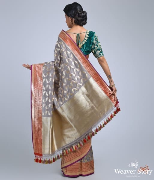 Grey_Katan_silk_saree_with_bird_motifs_WeaverStory_04