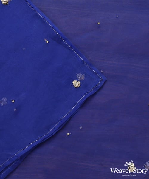 Blue_Organza_Zardozi_Dupatta_with_Hand_Embroidery_WeaverStory_01