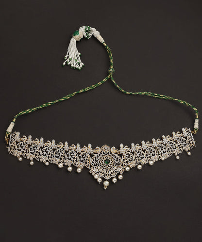 Kaanha_Handcrafted_Pure_Silver_Necklace_With_Semi_Precious_Stones_WeaverStory_02