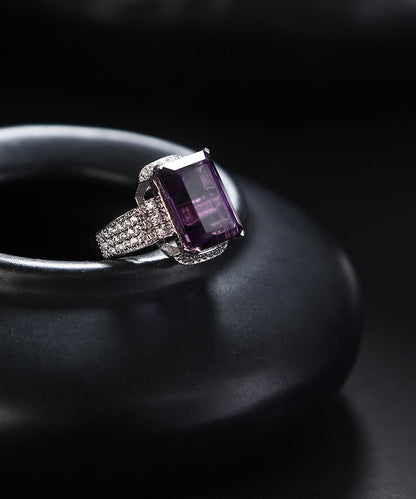 Rachet_Handcrafted_Pure_Silver_Ring_With_Natural_Amethyst_WeaverStory_01