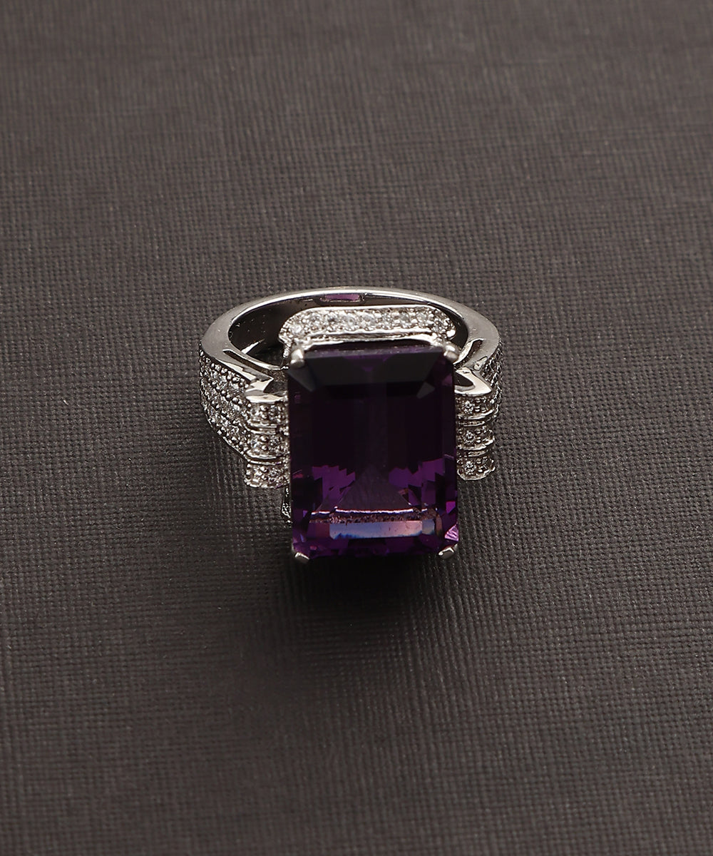 Rachet_Handcrafted_Pure_Silver_Ring_With_Natural_Amethyst_WeaverStory_02