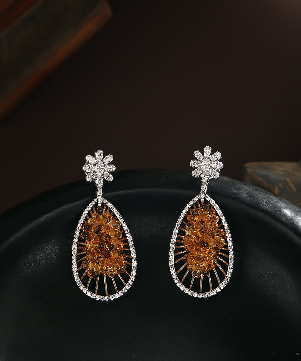 Shiza_Earrings_With_Moissanite_Polki_Handcrafted_In_Pure_Silver_WeaverStory_01