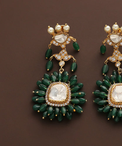 Nazmi_Emeralds_And_Moissanite_Polki_Earrings_Handcrafted_In_Pure_Silver_WeaverStory_03