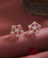 Phulwa_Moissanite_Polki_Handcrafted_Stud_Earing_with_Pure_Silver_WeaverStory_01