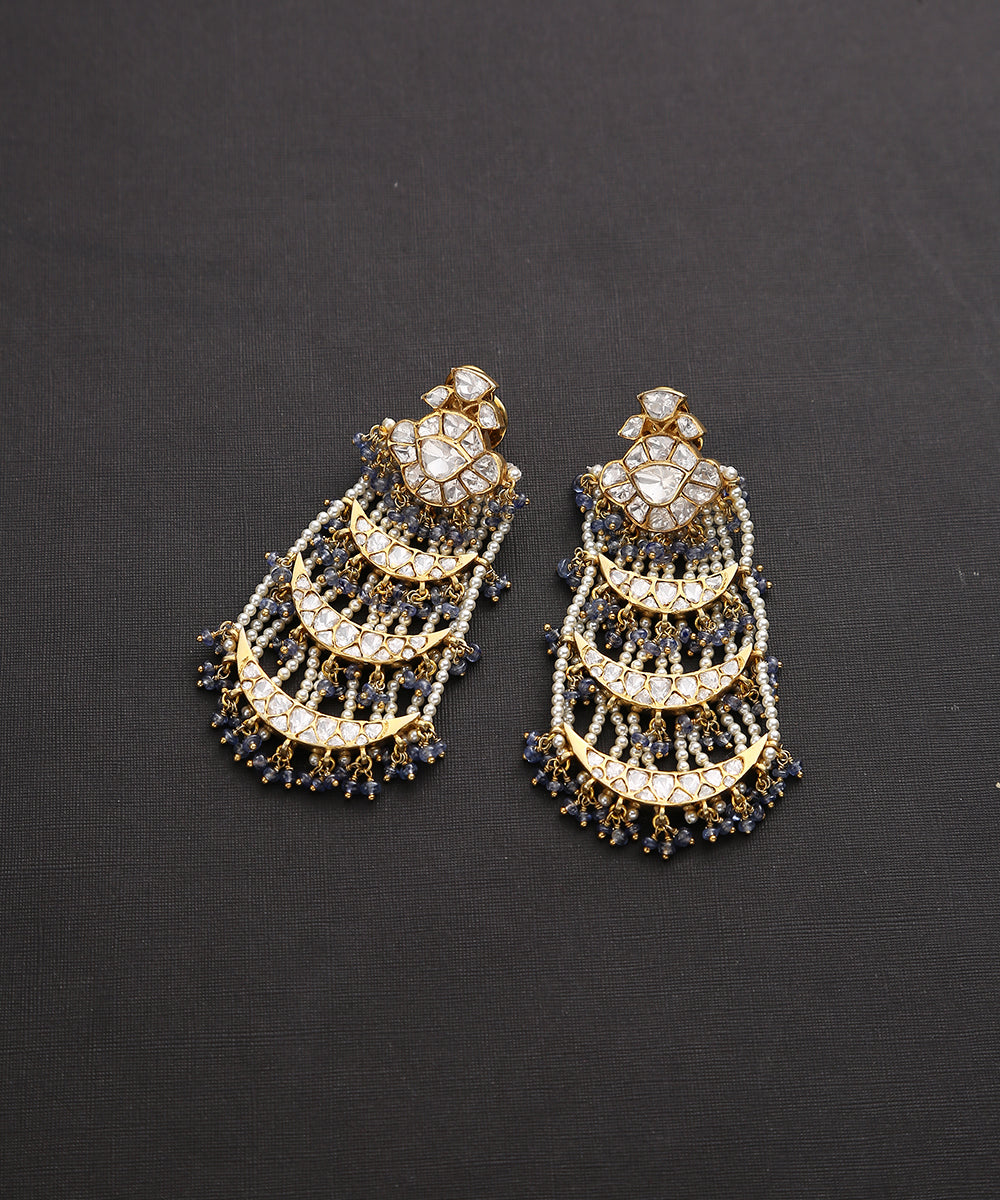 Jharna_Earrings_With_Moissanite_Polki_Handcrafted_In_Pure_Silver_WeaverStory_02