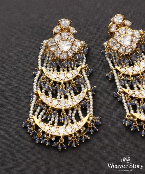 Indian Bollywood Style Grey Earrings for Grey Saree | eBay