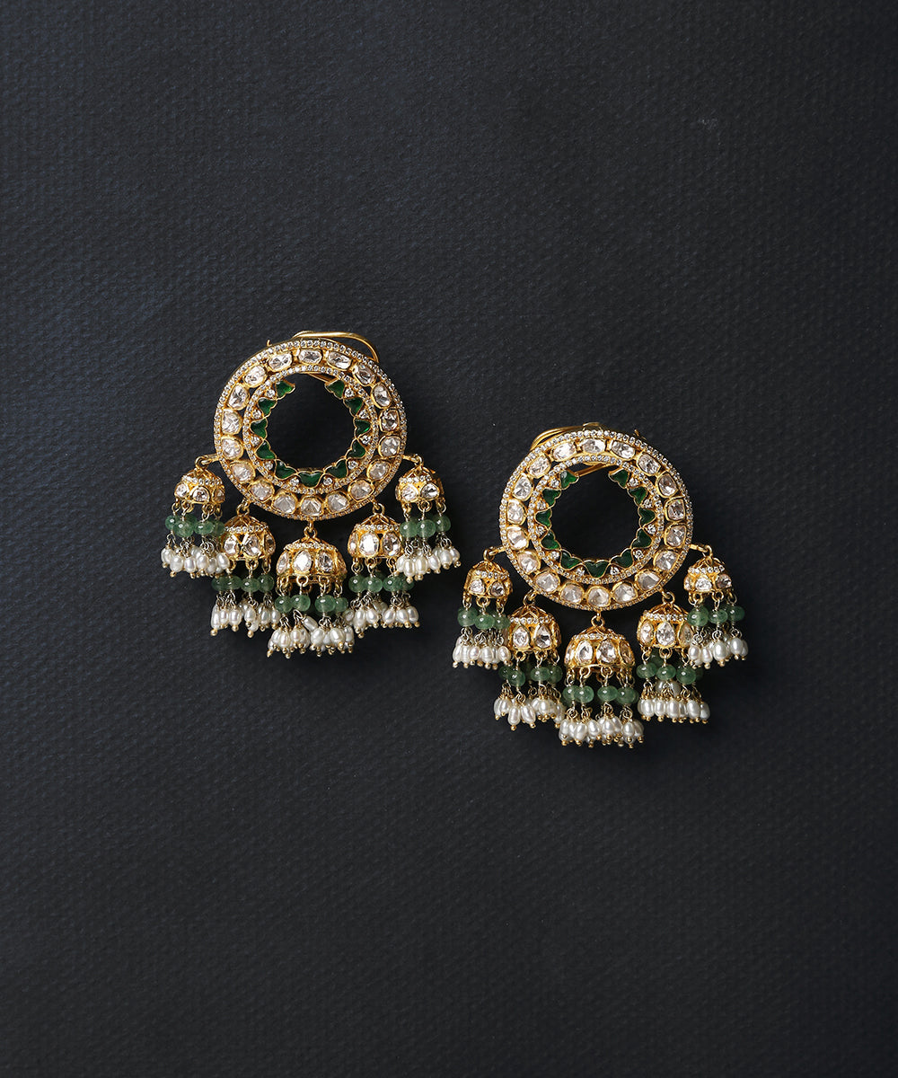 Panchali_Earrings_with_Moissanite_Polki_Crafted_in_Pure_Silver_WeaverStory_02