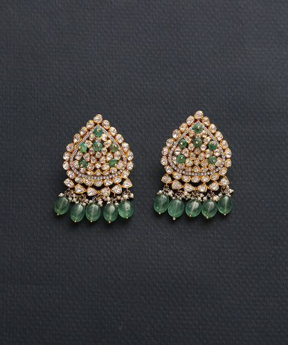 Tilak_Earrings_with_Moissanite_Polki_Crafted_in_Pure_Silver_WeaverStory_02