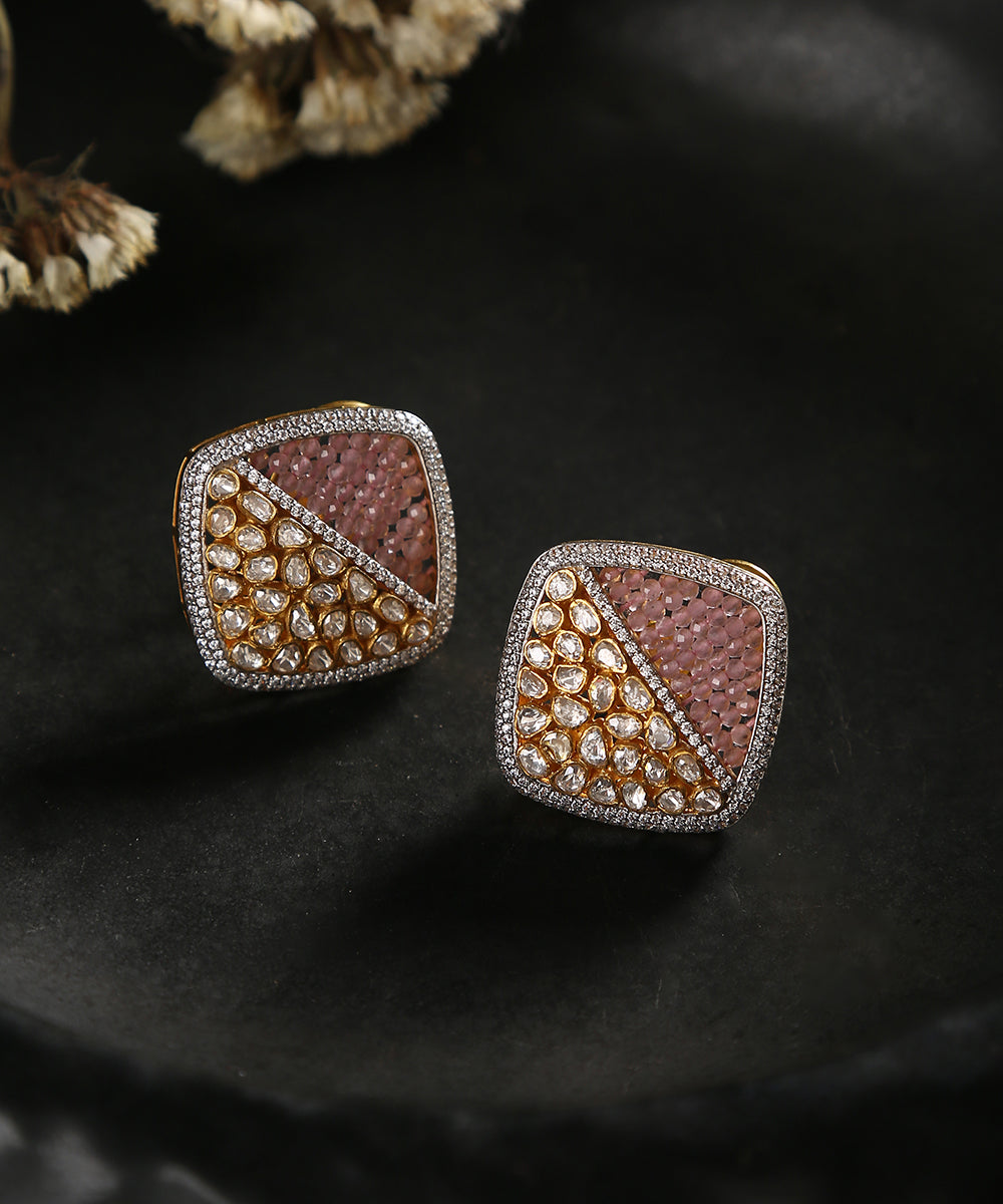 Gulabjani_Earrings_with_Moissanite_Polki_Crafted_in_Pure_Silver_WeaverStory_01