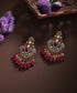 Prisha_Pure_Silver_Earrings_Handcrafted_With_Moissanite_Polki_And_Ruby_WeaverStory_01