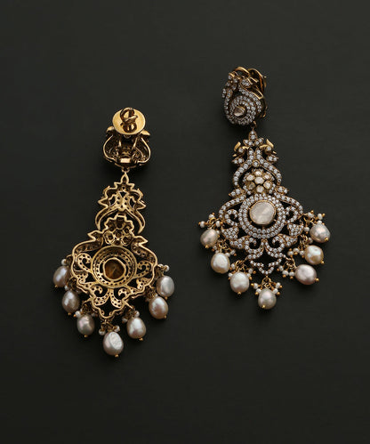 Yusra_Handcrafted_Pure_Silver_Earrings_With_Stones_And_Pearls_WeaverStory_03