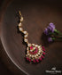 Nirvikar_Pure_Silver_Moissanite_Polki_Maang_Tika_With_Ruby_Beads_WeaverStory_01