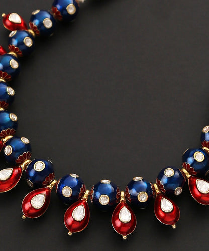 Krisha_Blue_and_Red_Beads_Necklace_WeaverStory_05