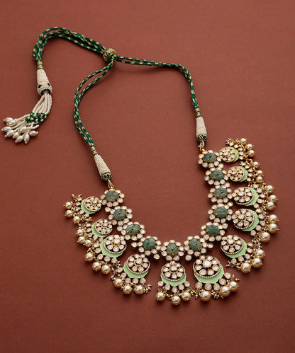 Shailja_Polki_Necklace_with_Pure_Silver_WeaverStory_02