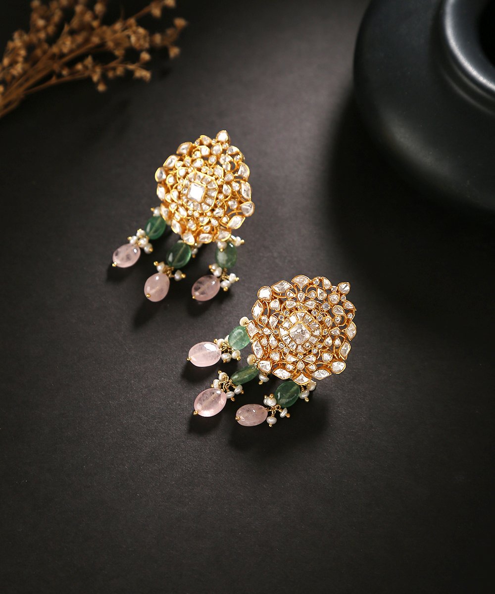 Imitation Jewelry Trending Wedding Wear Designer Golden Green Maang Tikka  Earring Set For Bridal EM60  Buy Indian Fashion Jewellery