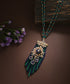 Nazaha_Pure_Silver_Moissanite_Polki_Necklace_With_Emeralds_WeaverStory_01