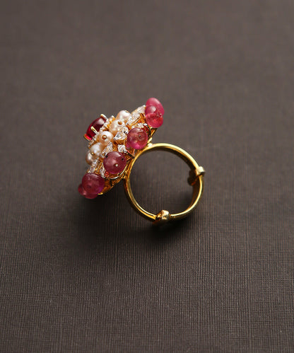 Rubia_Handcrafted_Pure_Silver_Ring_With_Moissanite_Polki_And_Ruby_WeaverStory_03