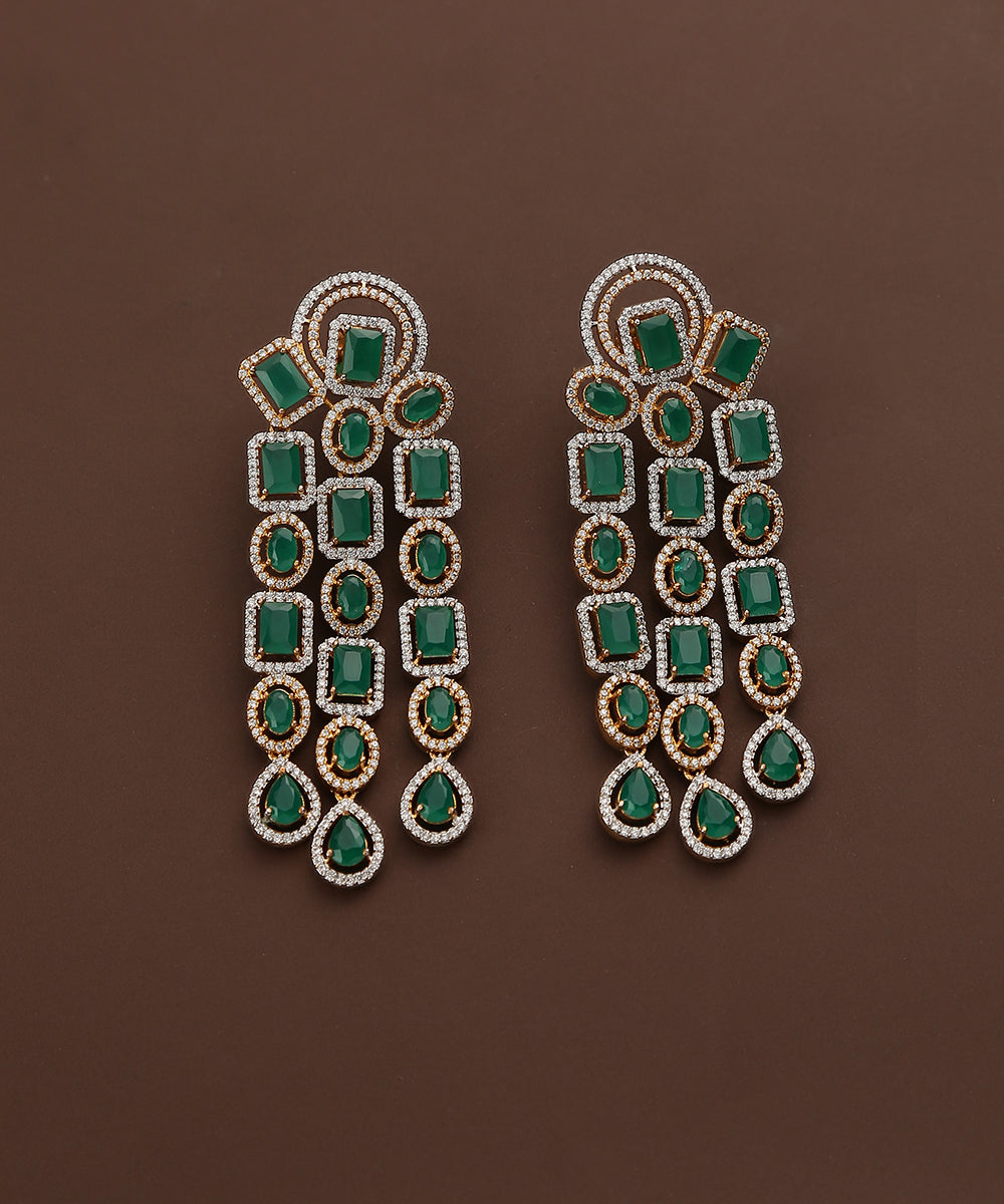 Ejazi_Handcrafted_Earrings_With_Emeralds_And_Studs_WeaverStory_02