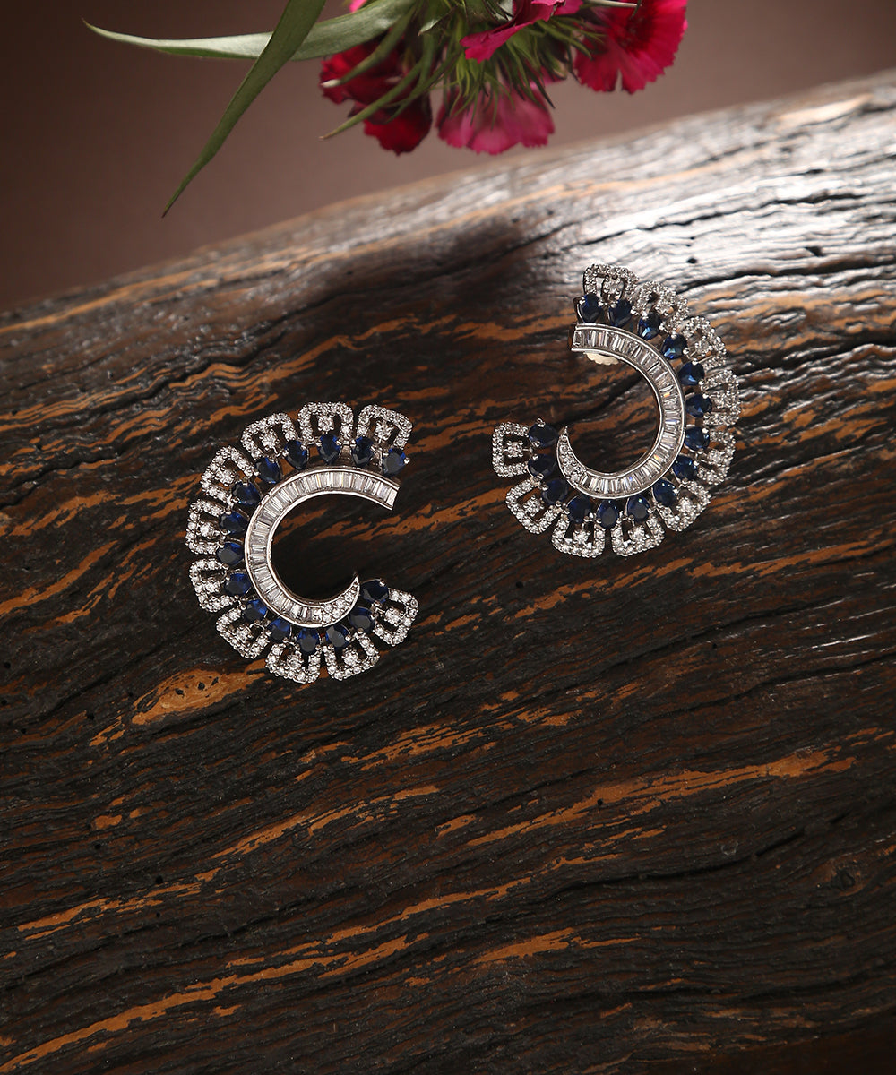 Feiyaz_Handcrafted_Earrings_with_Sapphire_And_Studs_WeaverStory_01