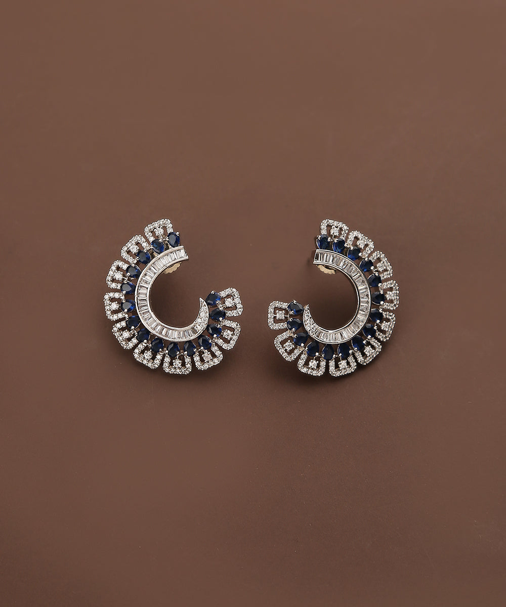 Feiyaz_Handcrafted_Earrings_with_Sapphire_And_Studs_WeaverStory_02