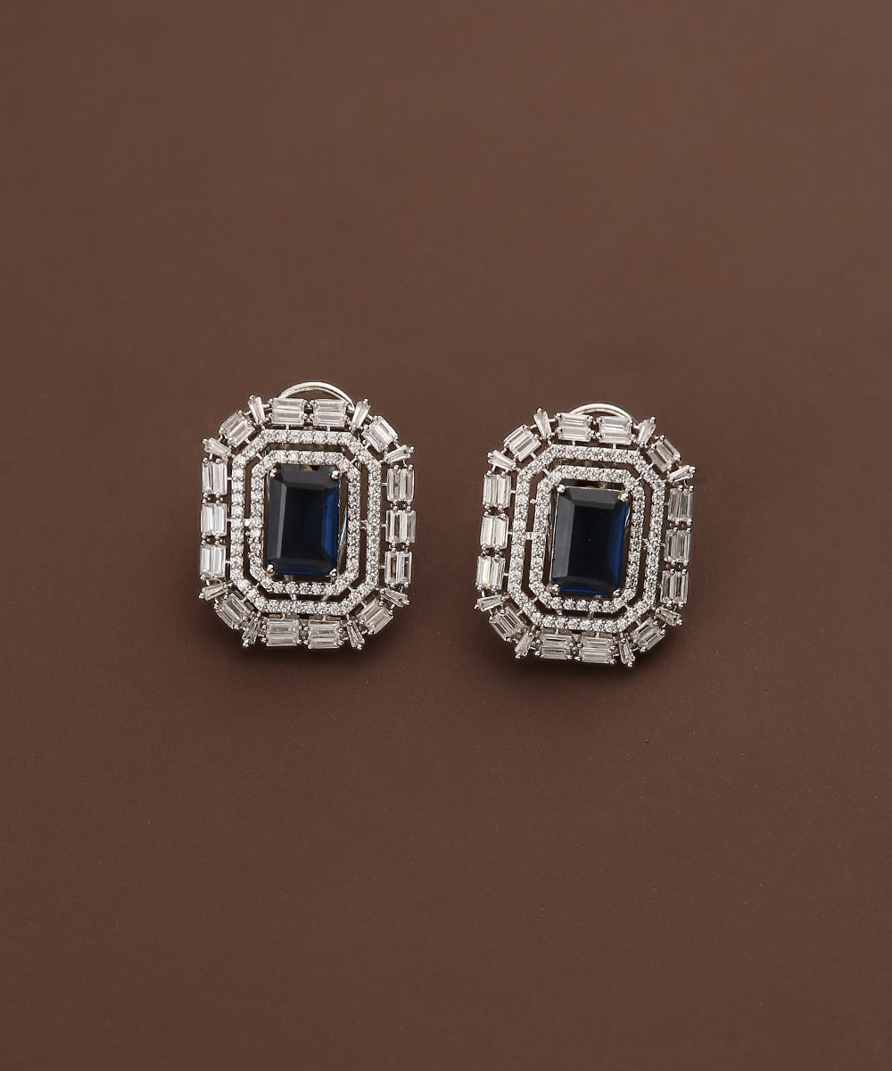 Ibtihaz_Handcrafted_Stud_Earrings_with_Sapphire_WeaverStory_02