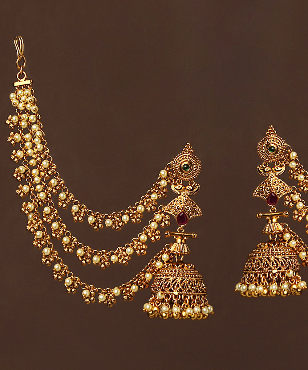 Inayat_Handcrafted_Jhumka_Earrings_with_Pearls_WeaverStory_03