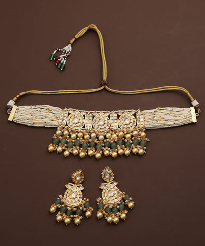 Elijah_Necklace_Set_Handcrafted_With_Moissanite_Kundan_And_Pearls_WeaverStory_02