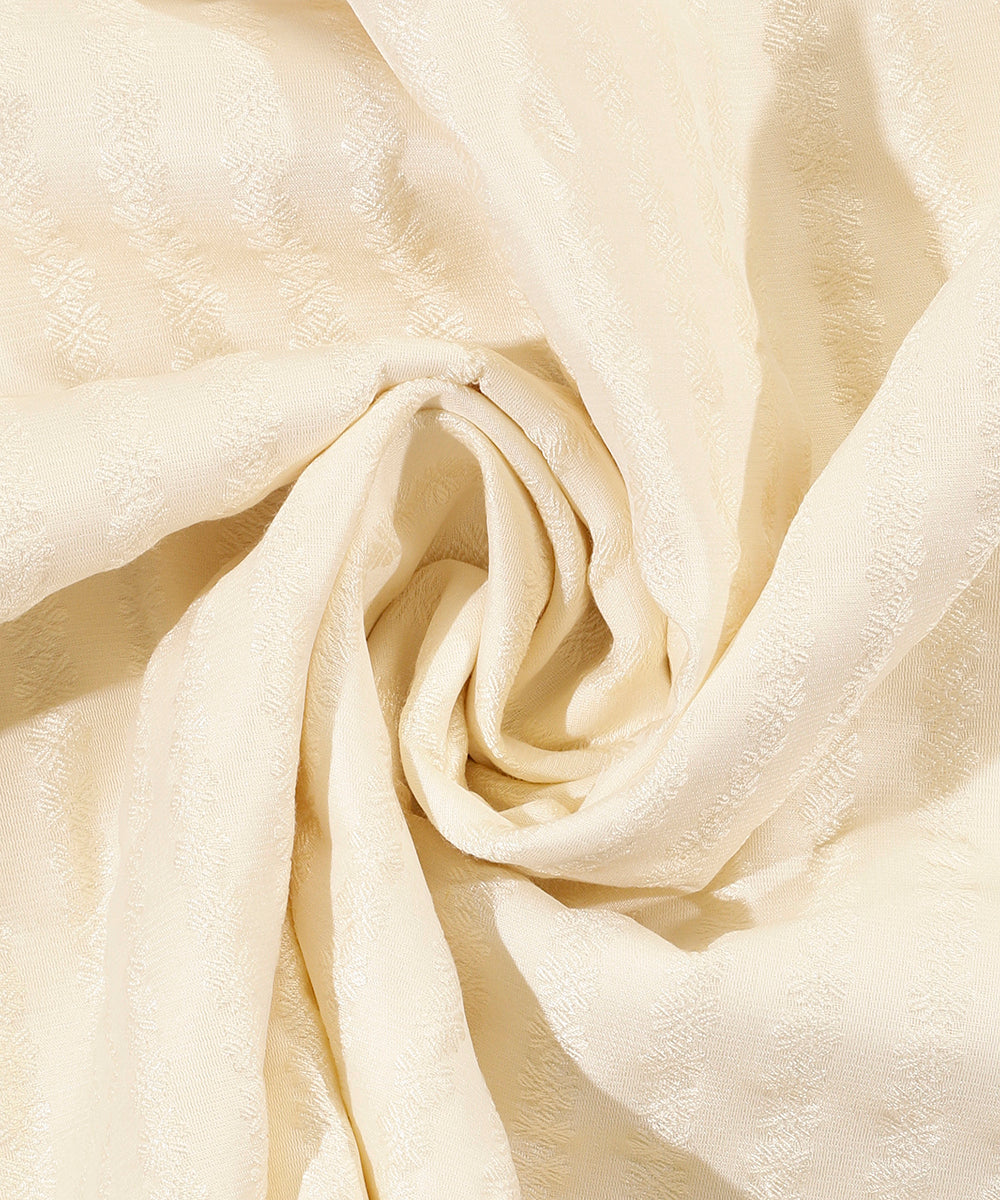 Cream_Handloom_Menswear_Satin_Silk_Kurta_And_Cotton_Silk_Pants_Fabric_WeaverStory_04